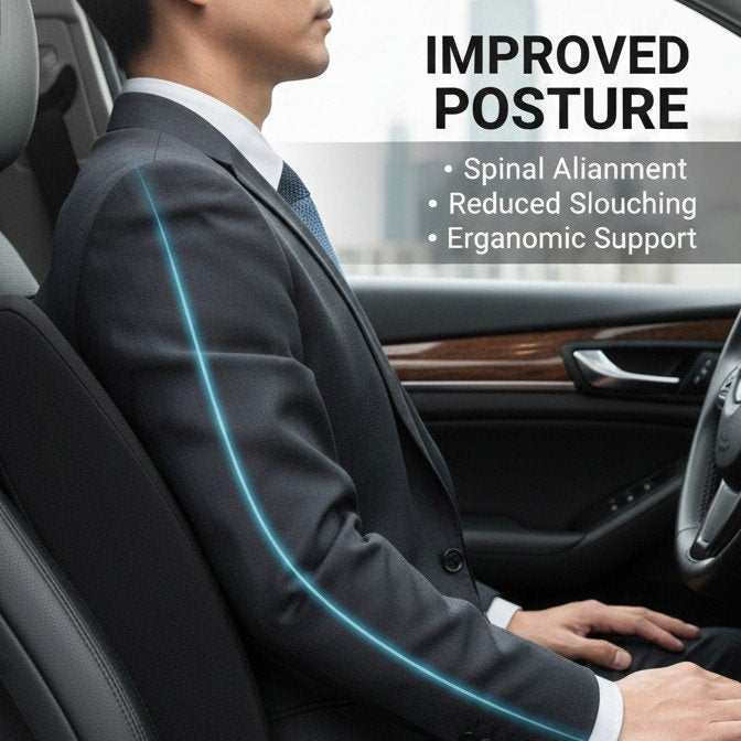 Car Lumbar Support Cushion – Back Relief Cushion