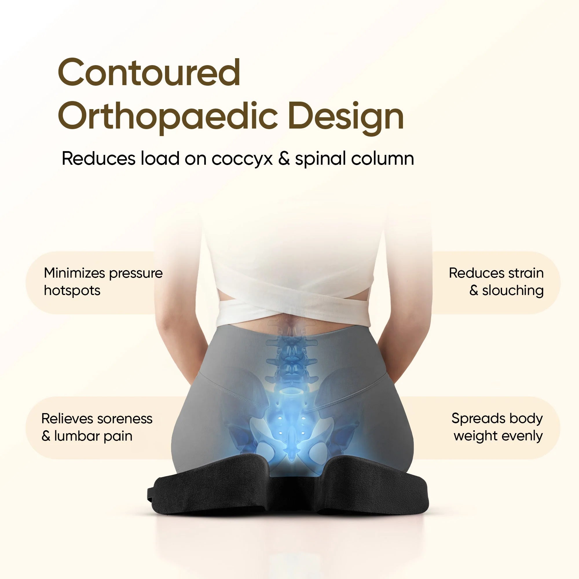 Slim Coccyx Seat Cushion